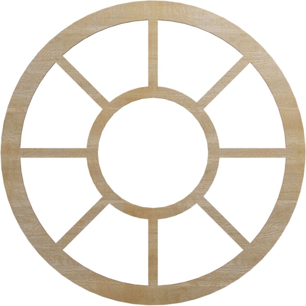 Ekena Millwork Grace Wood Fretwork Pierced Ceiling Medallion, Hickory, 28"OD x 10 1/8"ID x 1/4"T CMWP28X0250GRHI - main